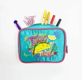 メキシコタコスモチーフスクエアポーチ