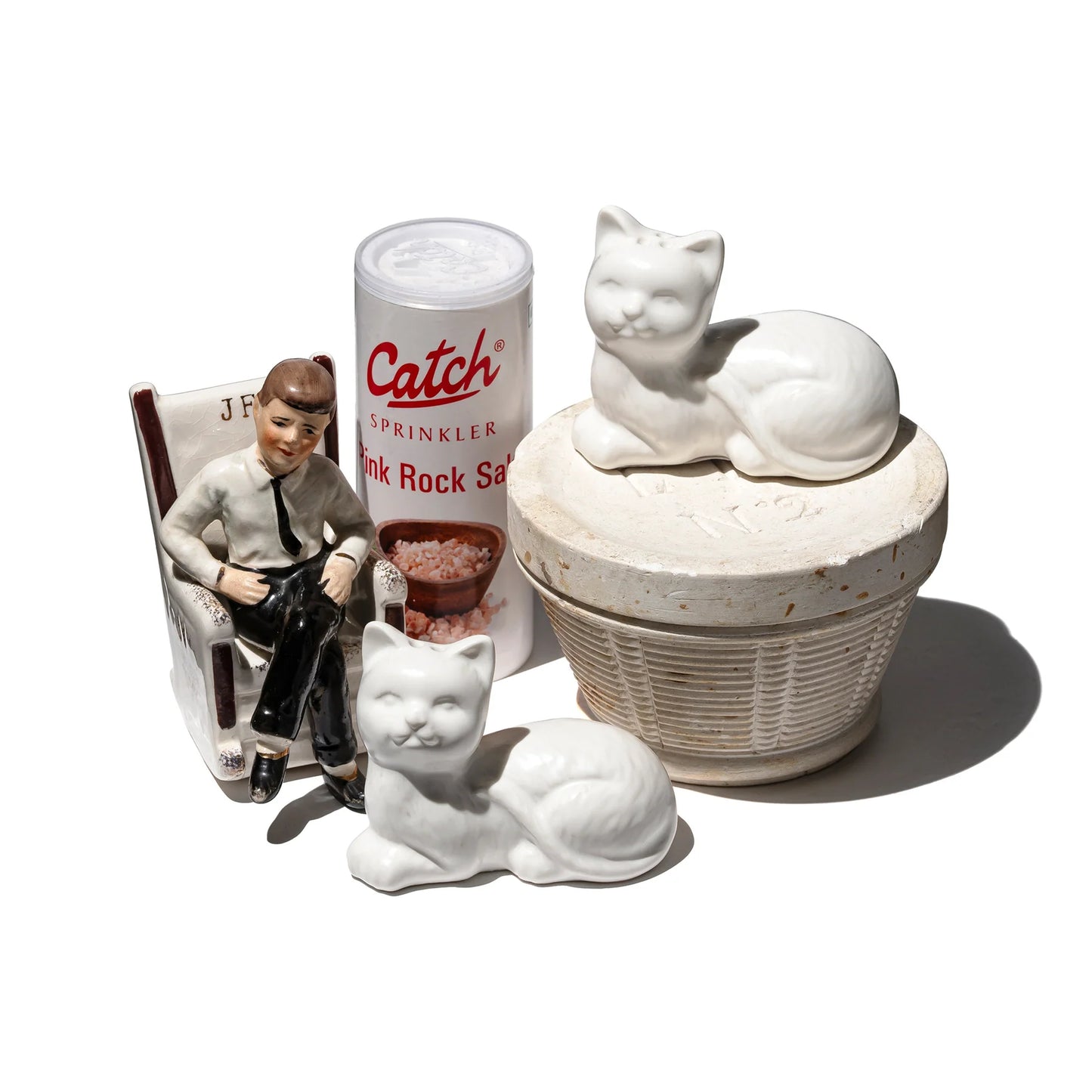CERAMIC SALT & PEPPER SHAKER SET / Cat|ネコの陶器ソルト&ペッパー
