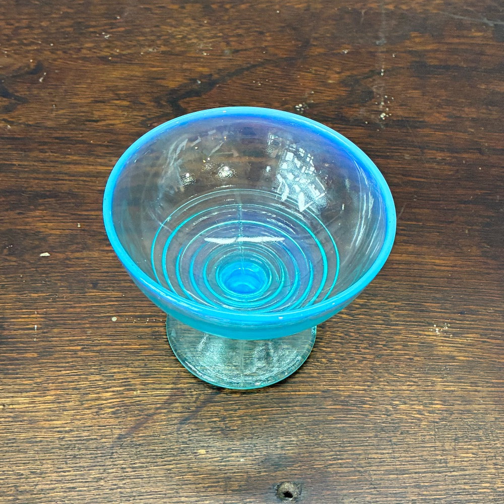 戦前 氷コップ 水色