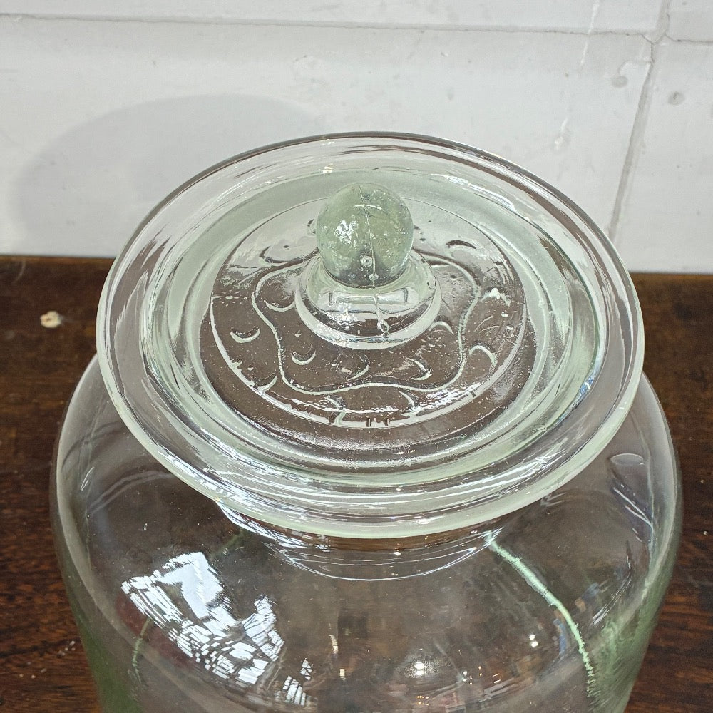 蓋つき アンティーク保存瓶
