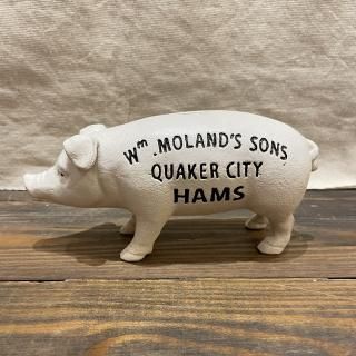 IRON PIG BANK white