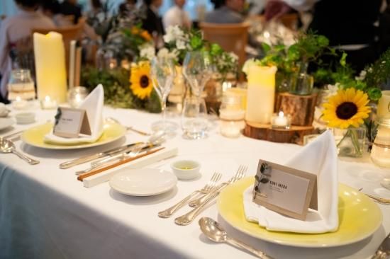 ヴィラデマリアージュ軽井澤様にて　向日葵笑顔のウエディング