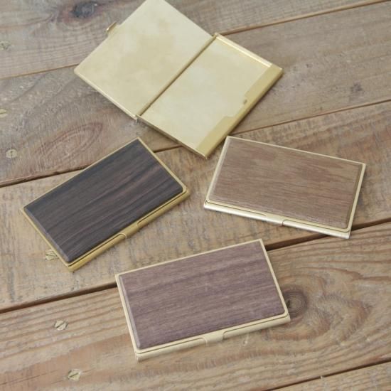 Brass & Wood Cardcase