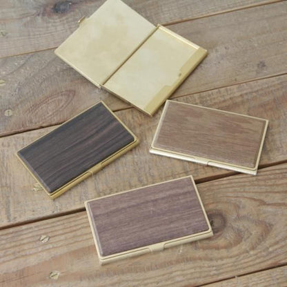 Brass & Wood Cardcase