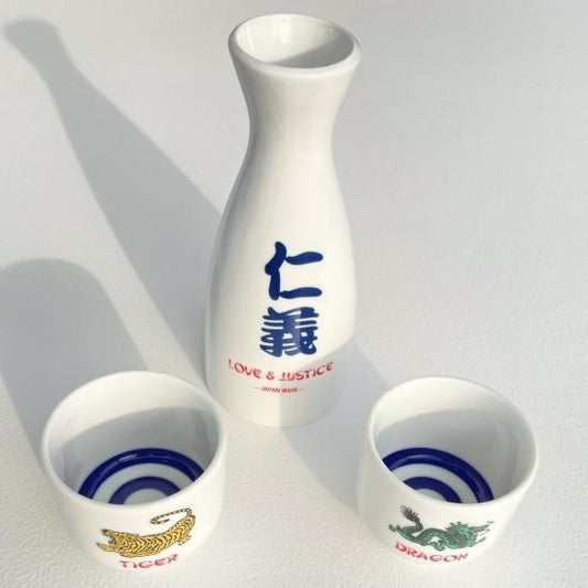 仁義　日本酒セット　徳利　おちょこ2個