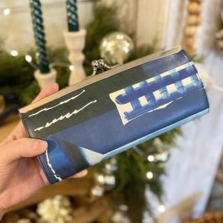 IEye's　口金長財布「Blue Blue Blue」