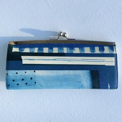 IEye's　口金長財布「Blue Blue Blue」