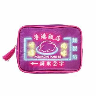 香港スクエアポーチ　ネオン