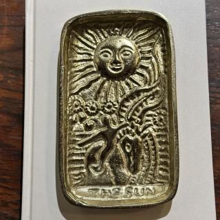 THE SUN トレー - 光り輝くインドのアンティークタロットオブジェ