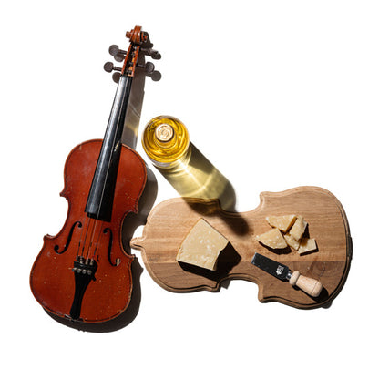 VIOLIN SHAPED CUTTING BOARD｜古材チークのバイオリン型カッティングボード