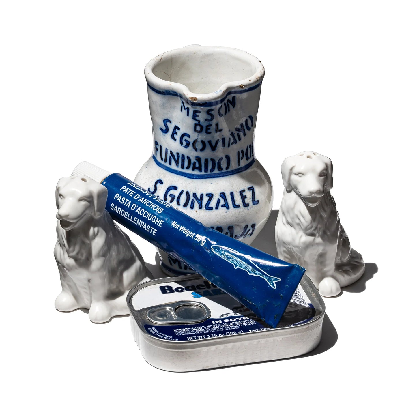 CERAMIC SALT & PEPPER SHAKER SET / Golden Retriever｜ゴールデンレトリバーの陶器ソルト＆ペッパー