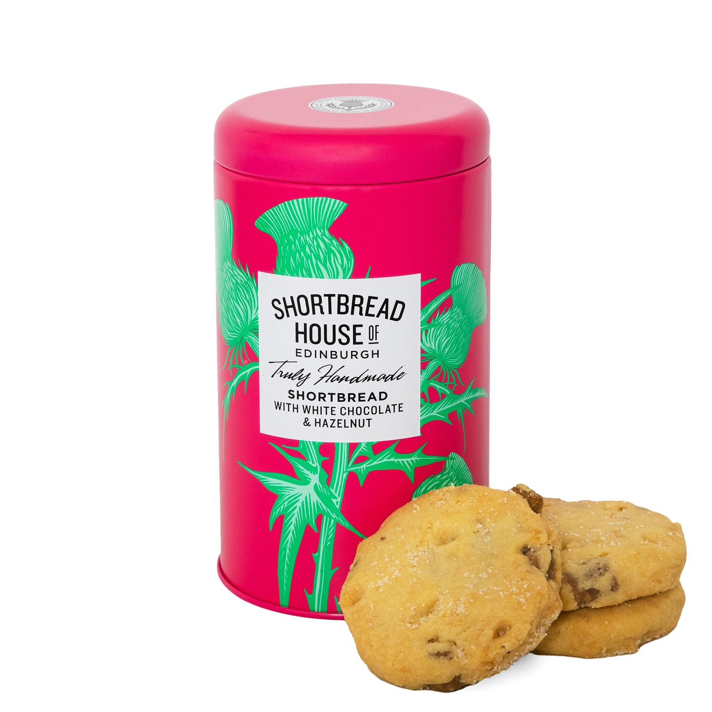 【クッキー缶】ホワイトチョコ＆ヘーゼルナッツ【SHORTBREAD HOUSE OF EDINBURGH】