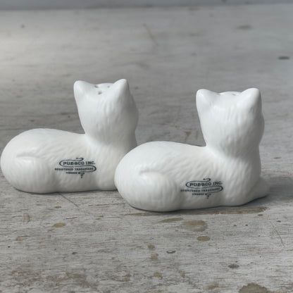 CERAMIC SALT & PEPPER SHAKER SET / Cat｜ネコの陶器ソルト＆ペッパー