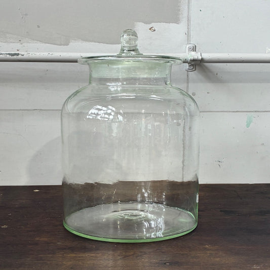 蓋つき　アンティーク保存瓶