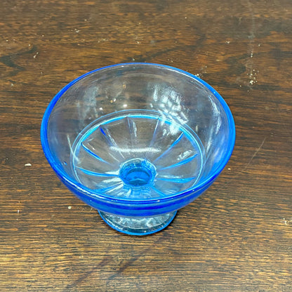 戦前　氷コップ　ブルー